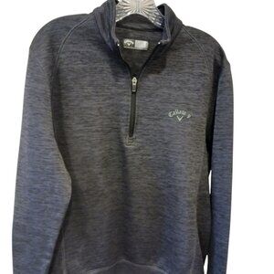 CALLAWAY Men's Gray 1/4 Zip Gray Pullover, Medium